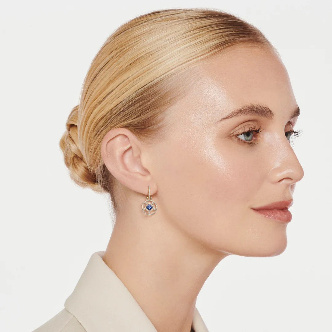 Apollo Tanzanite and Diamond Detachable Earrings - Image 3