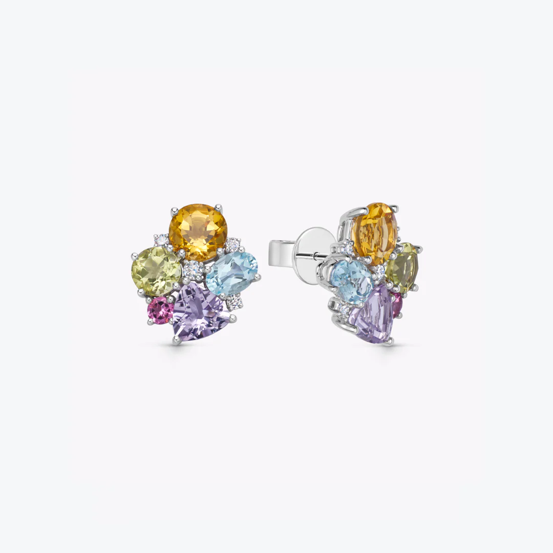 Kiki Classics Summer Cluster Stud Earrings - Image 3